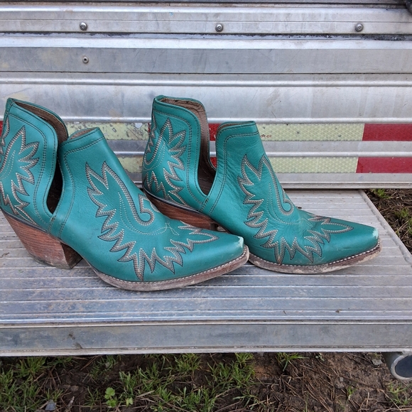 Ariat Dixon ankle booties teal - Picture 3 of 9